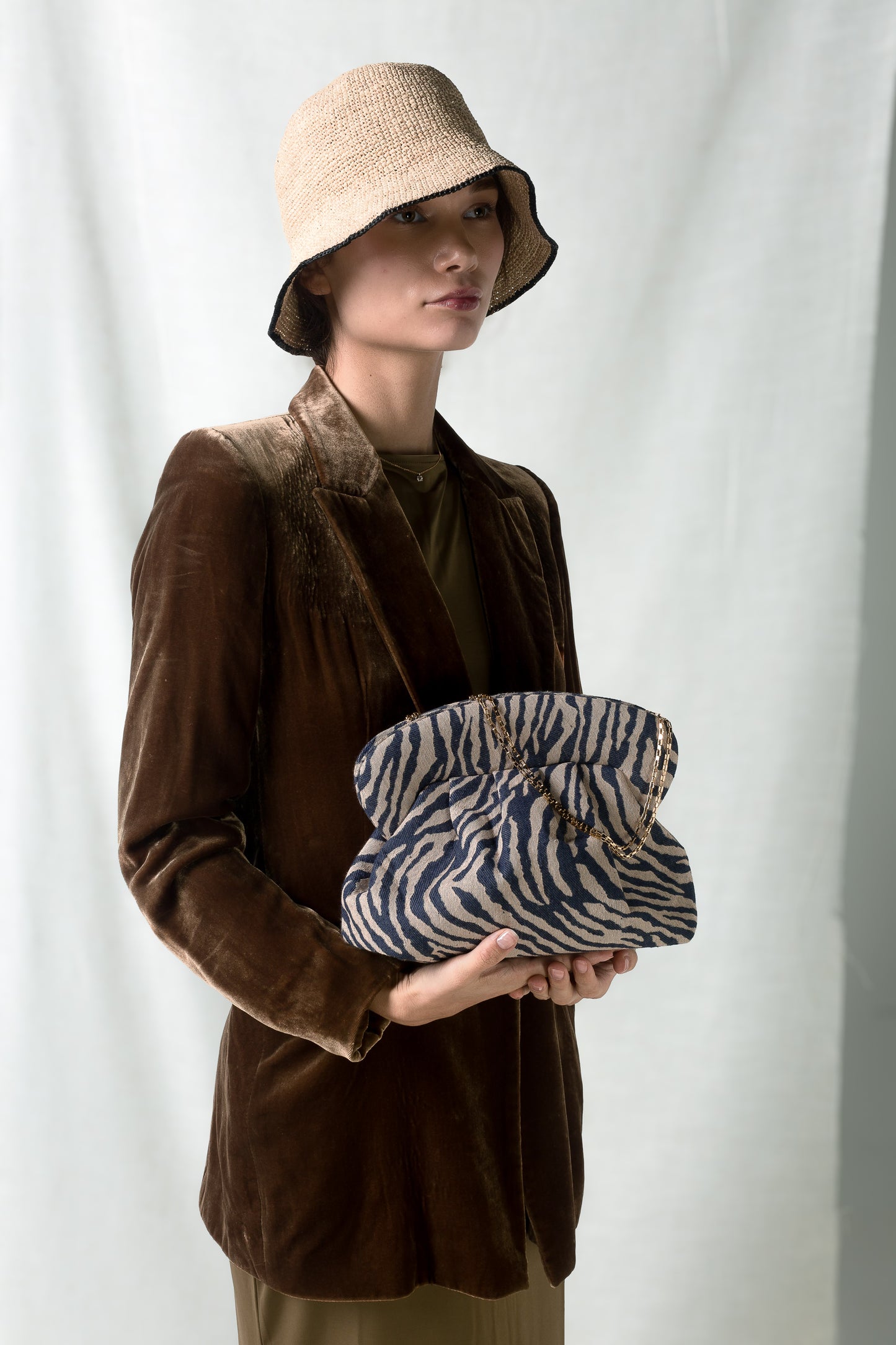 JYWAS SMALL – ZEBRA BLUE